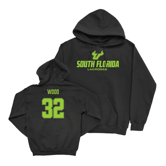 USF Women's Lacrosse Black Slime Hoodie - Anna Wood Small