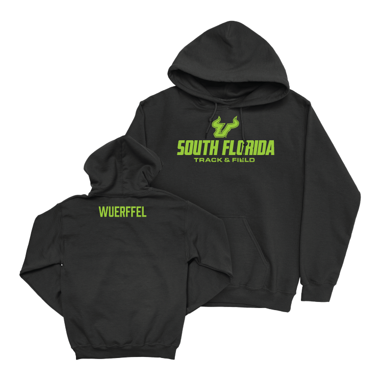 USF Women's Track & Field Black Slime Hoodie - Audrey Wuerffel Small