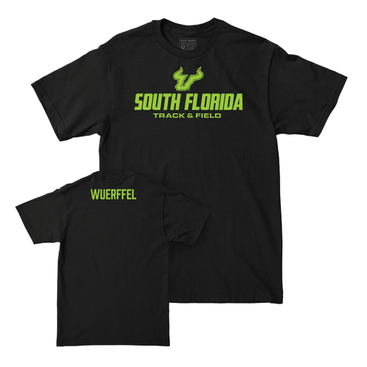 USF Women's Track & Field Black Slime Tee - Audrey Wuerffel Small