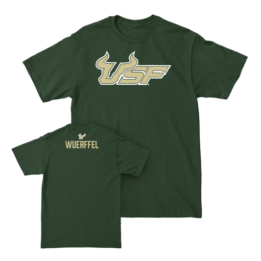 USF Women's Track & Field Green Wordmark Tee - Audrey Wuerffel Small