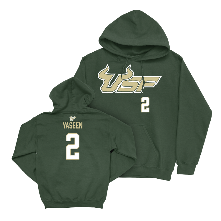 USF Football Green Wordmark Hoodie - Abdur-Rahmaan Yaseen Small