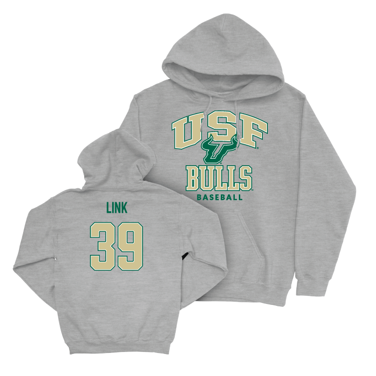 USF Baseball Sport Grey Classic Hoodie - Bradley Link Small