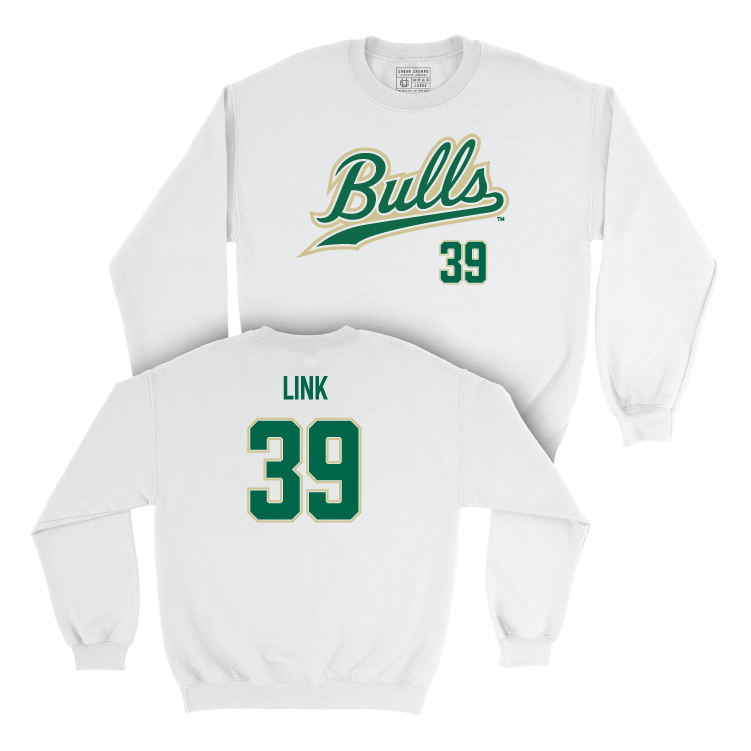 USF Baseball White Script Crew - Bradley Link Small