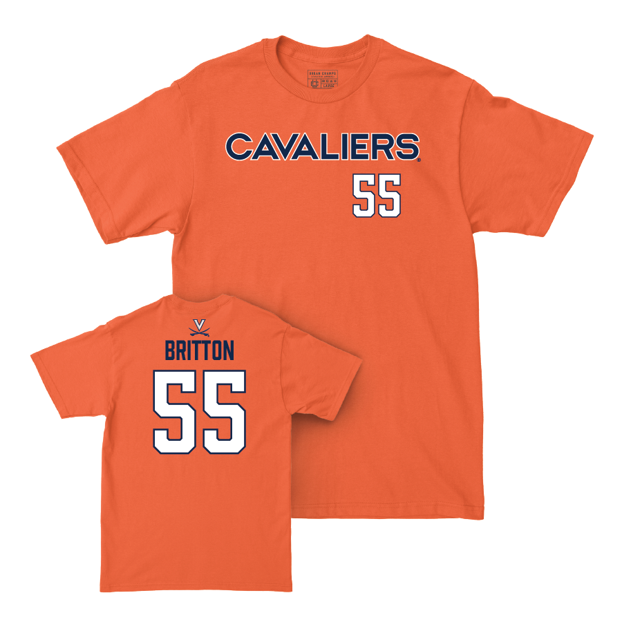 Virginia Football Orange Cavaliers Tee - Anthony Britton Small