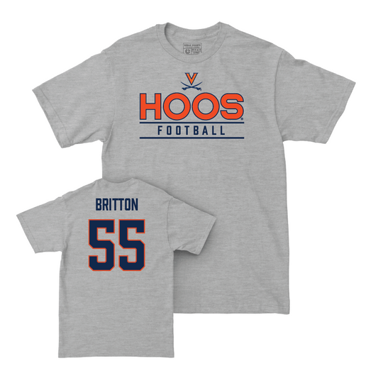 Virginia Football Sport Grey Hoos Tee - Anthony Britton Small