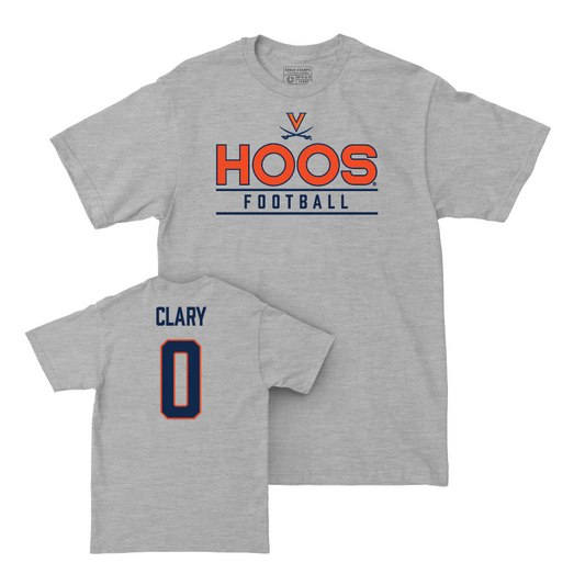 Virginia Football Sport Grey Hoos Tee - Antonio Clary Small