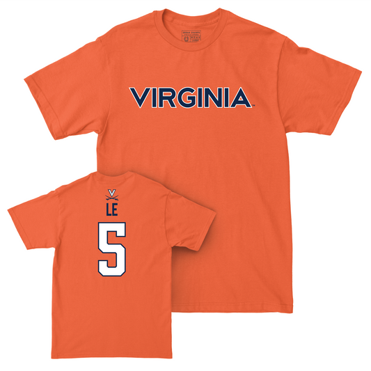 Virginia Women's Volleyball Orange Wordmark Tee - Ashley Le Small