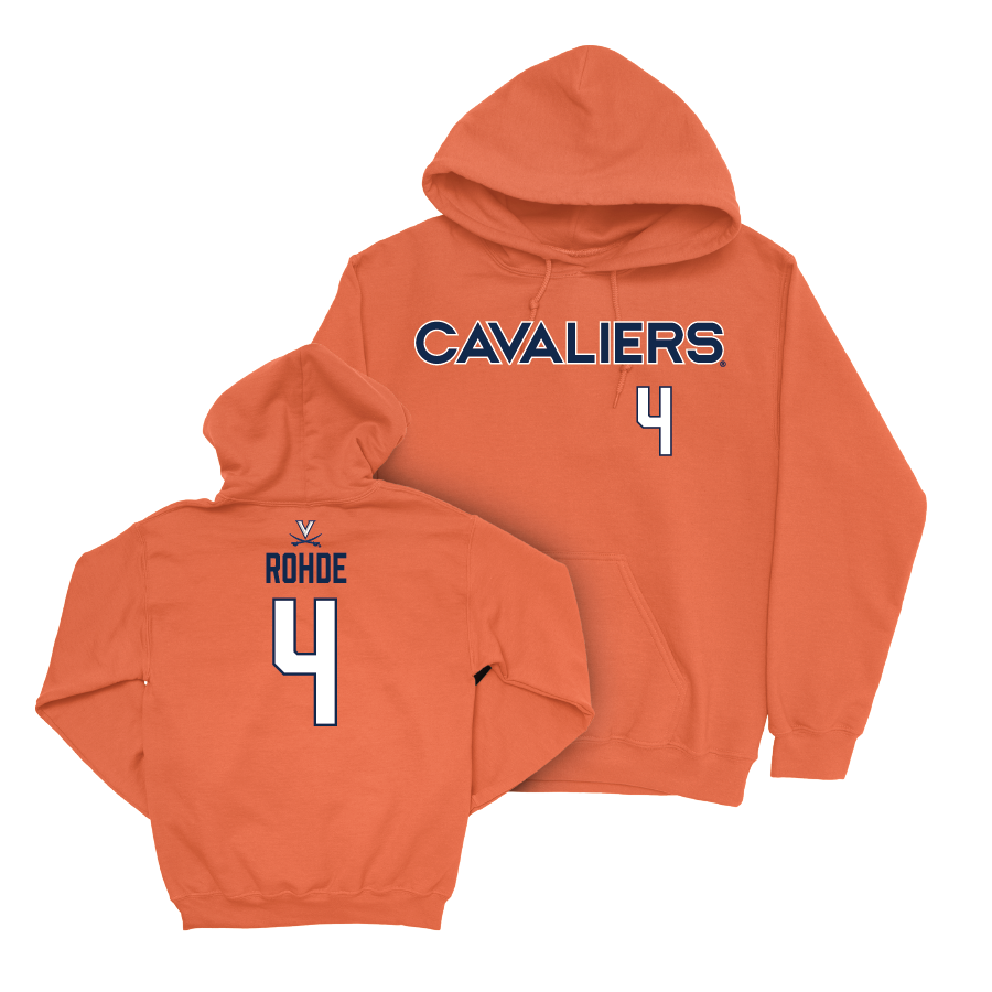 Virginia Men's Basketball Orange Cavaliers Hoodie - Andrew Rohde Small