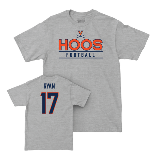 Virginia Football Sport Grey Hoos Tee - Aidan Ryan Small