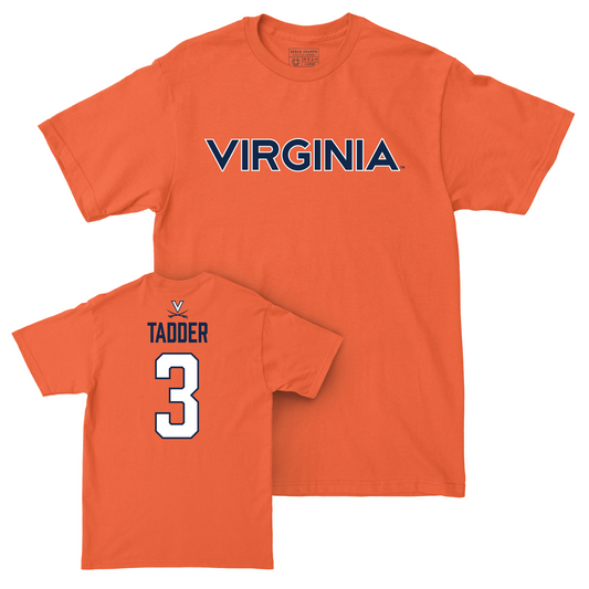 Virginia Women's Volleyball Orange Wordmark Tee - Abby Tadder Small