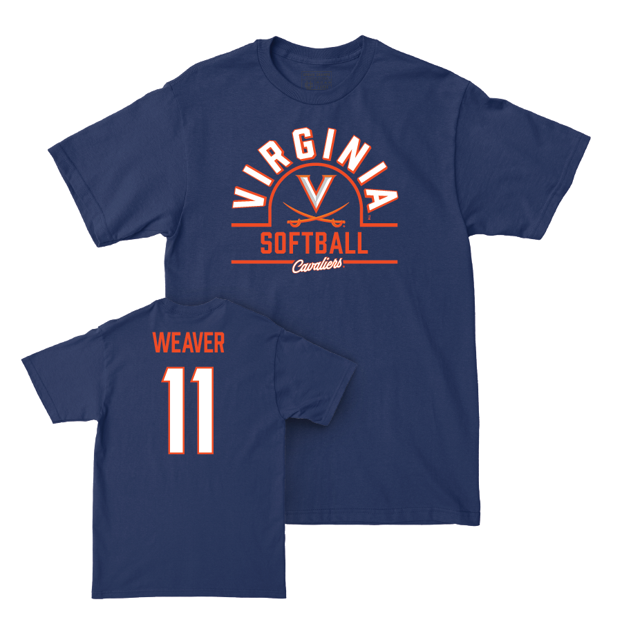 Virginia Softball Navy Arch Tee - Abby Weaver Small