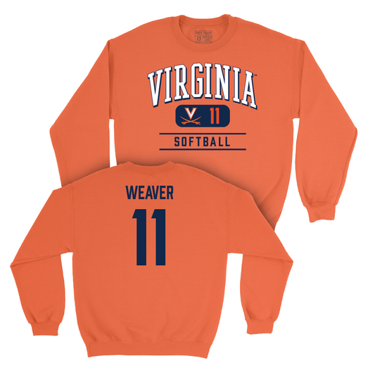 Virginia Softball Orange Classic Crew - Abby Weaver Small