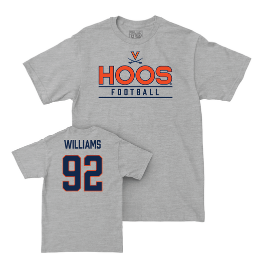 Virginia Football Sport Grey Hoos Tee - Andrew Williams Small