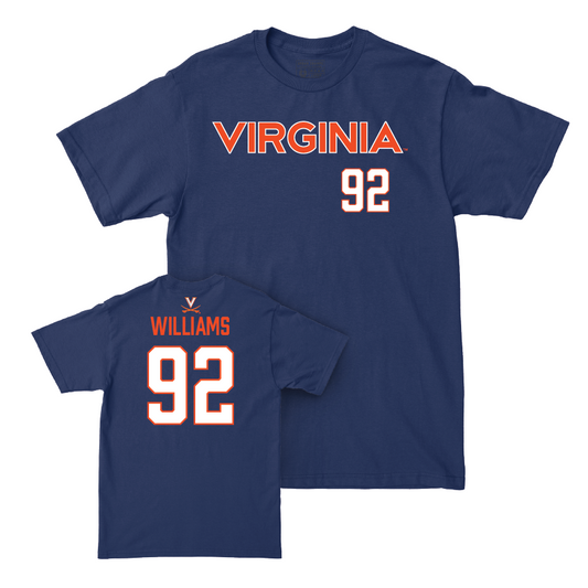 Virginia Football Navy Sideline Tee - Andrew Williams Small