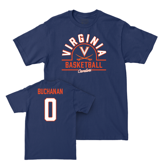 Virginia Men's Basketball Navy Arch Tee - Blake Buchanan Small