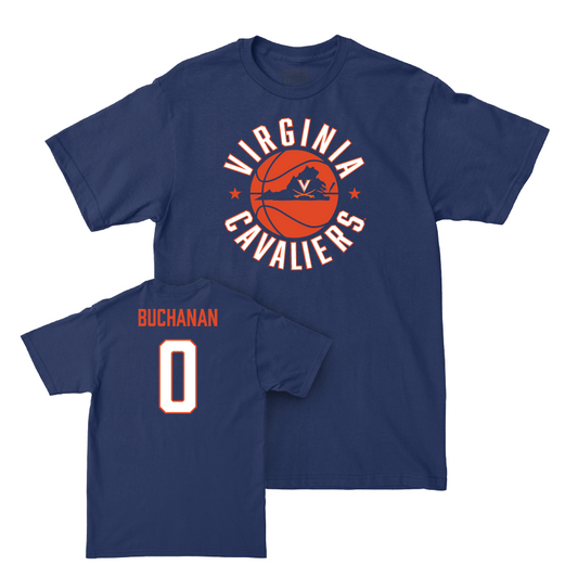 Virginia Men's Basketball Navy Hardwood Tee - Blake Buchanan Small