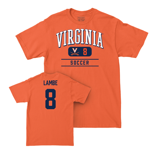 Virginia Men's Soccer Orange Classic Tee - Brendan Lambe Small