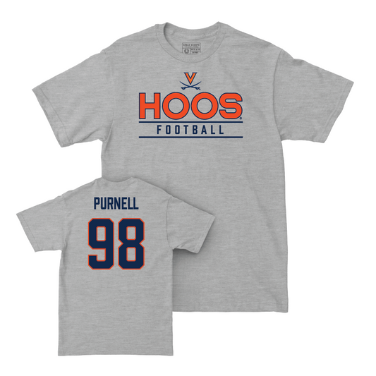 Virginia Football Sport Grey Hoos Tee - Bryce Purnell Small