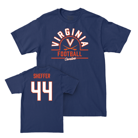 Virginia Football Navy Arch Tee - Brayden Sheffer Small