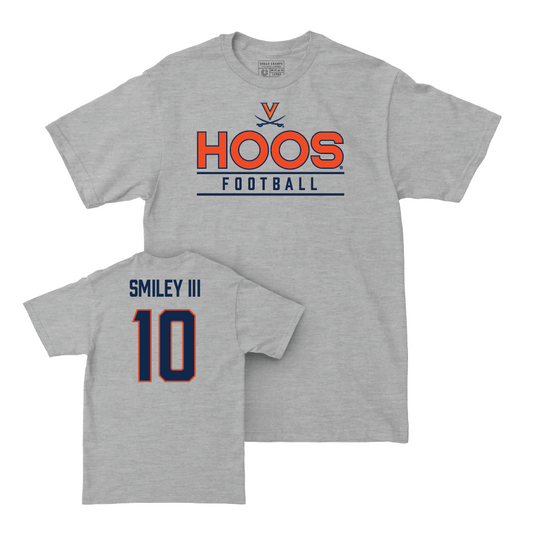 Virginia Football Sport Grey Hoos Tee - Ben Smiley III Small