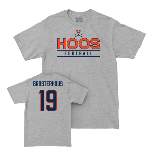 Virginia Football Sport Grey Hoos Tee - Grady Brosterhous Small