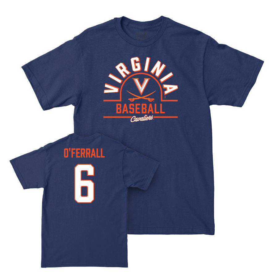 Virginia Baseball Navy Arch Tee - Griff O'Ferrall Small