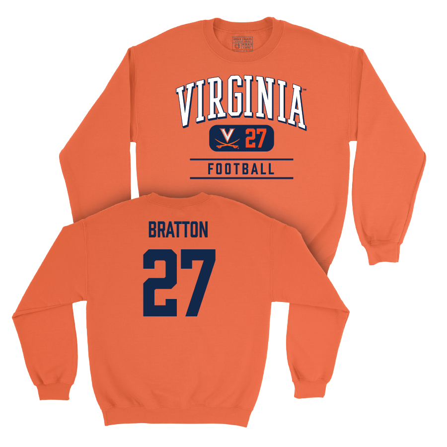 Virginia Football Orange Classic Crew - KJ Bratton Small