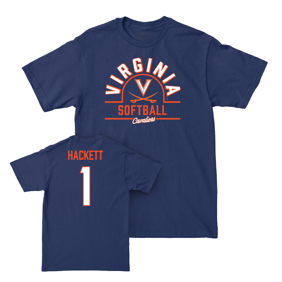 Virginia Softball Navy Arch Tee - Kelsey Hackett Small