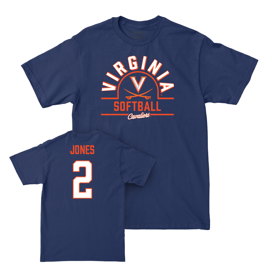 Virginia Softball Navy Arch Tee - Kailyn Jones Small