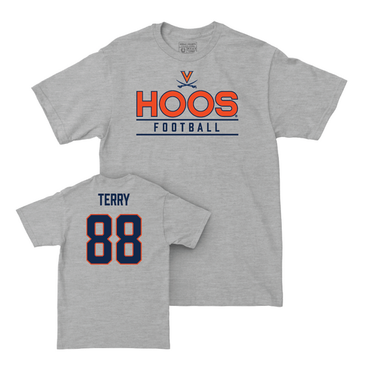 Virginia Football Sport Grey Hoos Tee - Lorenz Terry Small