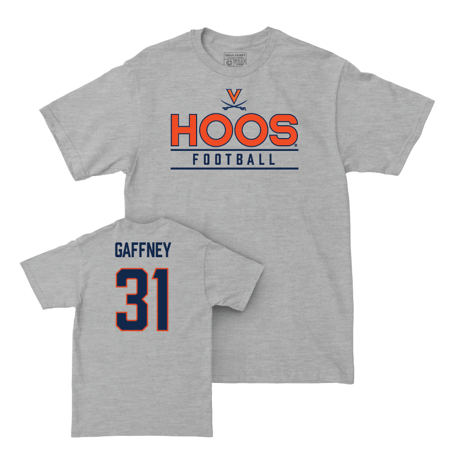 Virginia Football Sport Grey Hoos Tee - Micah Gaffney Small