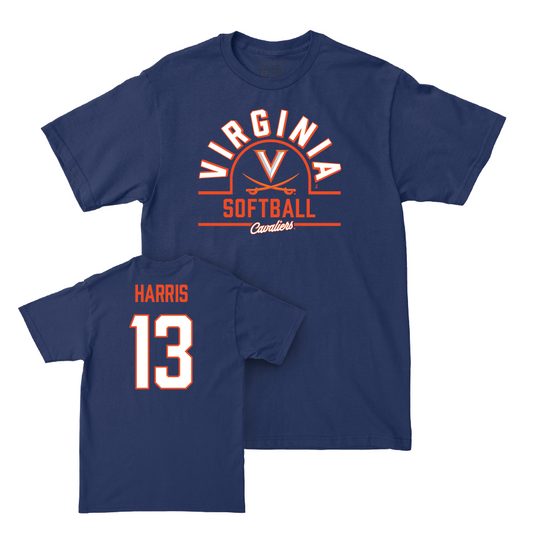 Virginia Softball Navy Arch Tee - Madison Harris Small