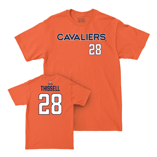 Virginia Men's Soccer Orange Cavaliers Tee - Matthew Thissell Small