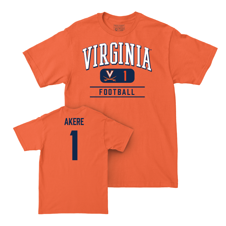 Virginia Football Orange Classic Tee - Paul Akere Small