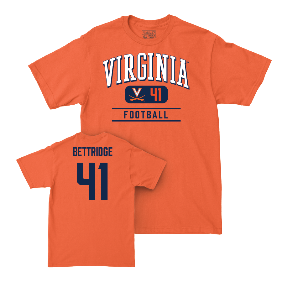 Virginia Football Orange Classic Tee - Will Bettridge Small