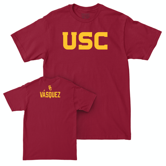 USC Women's Track & Field Crimson Sideline Tee - Angelina Vásquez