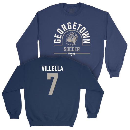 Georgetown Women's Soccer Navy Classic Crew - Liv Villella