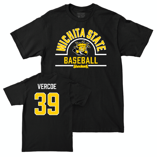 Wichita State Baseball Black Arch Tee  - Colton Vercoe