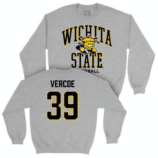 Wichita State Baseball Sport Grey Classic Crew  - Colton Vercoe