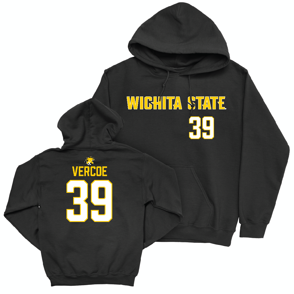 Wichita State Baseball Black Sideline Hoodie  - Colton Vercoe