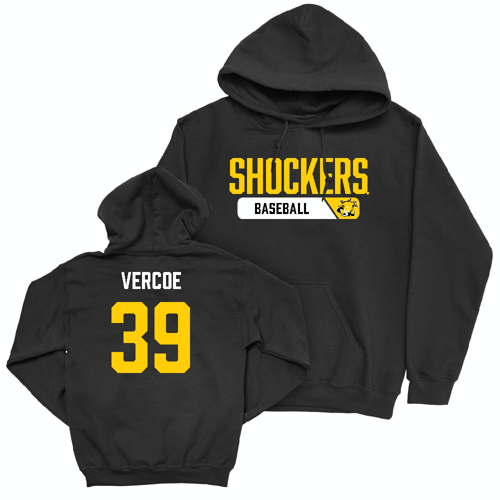 Wichita State Baseball Black Staple Hoodie  - Colton Vercoe