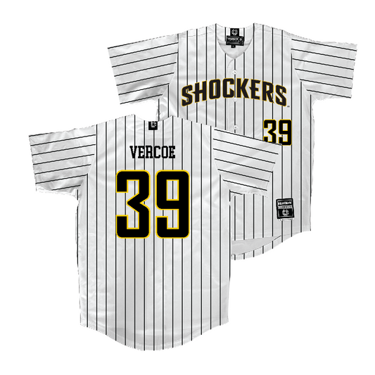 Wichita State Baseball White Jersey  - Colton Vercoe