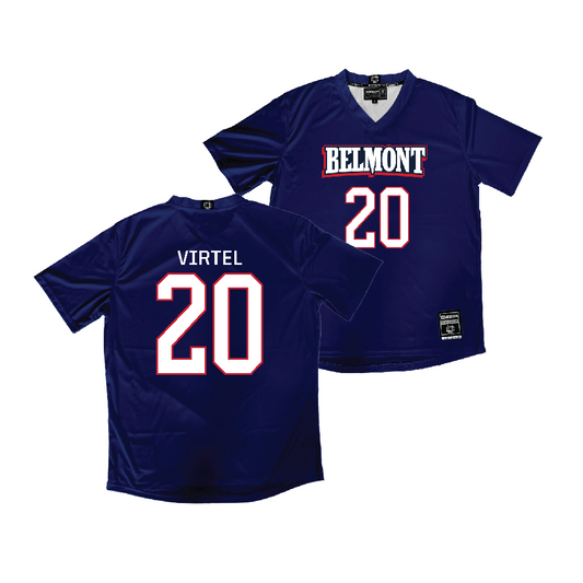 Belmont Women's Soccer Navy Jersey - Kate Virtel | #20