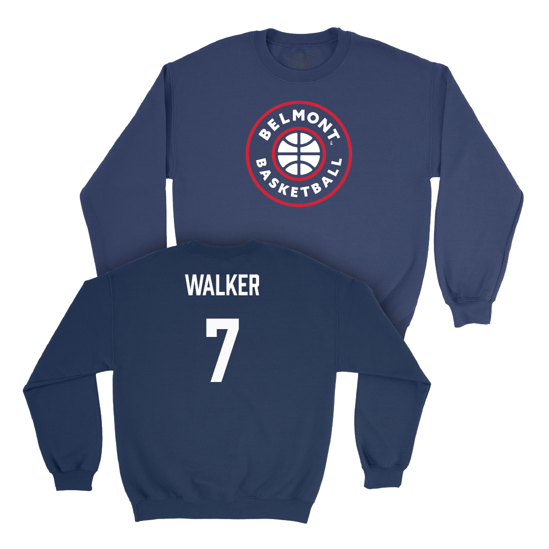 Belmont Men's Basketball Navy Hardwood Crew - Isaiah Walker