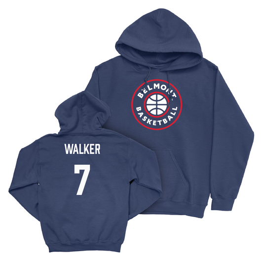 Belmont Men's Basketball Navy Hardwood Hoodie - Isaiah Walker