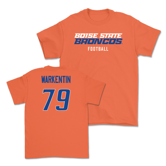 Boise State Football Orange Staple Tee  - Connor Warkentin