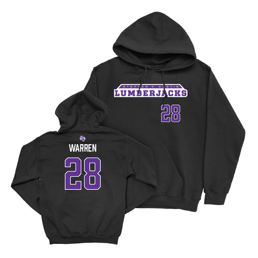 SFA Baseball Black Lumberjacks Hoodie   - Zerick Warren