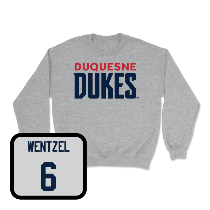 Duquesne Women's Lacrosse Sport Grey Lock Crew  - Avery Wentzel