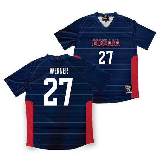 Gonzaga Women's Soccer Navy Jersey - Makayla Werner