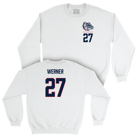 Gonzaga Women's Soccer White Logo Crew  - Makayla Werner